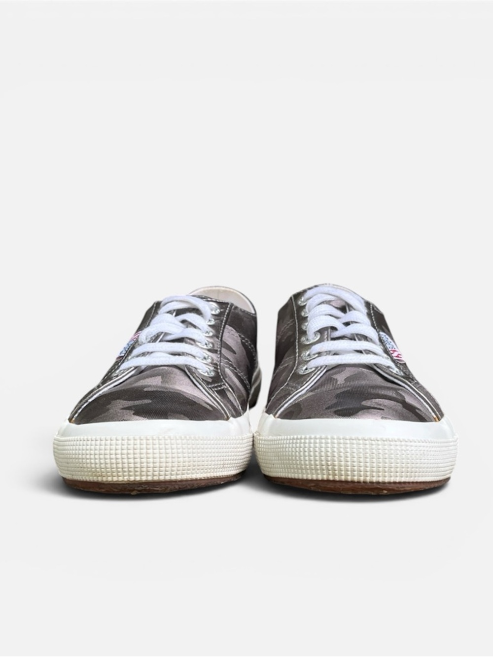 Superga 2750 Army Chrome Sneaker in Silver Camo Size EU 39; W’s 8; M’s 6 1/2 - Picture 5 of 13